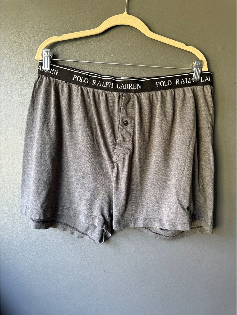 Polo Ralph Lauren Men's Classic Fit Boxer Shorts 2XL Gray Cotton
